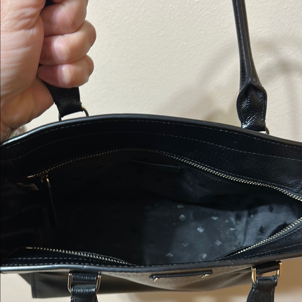 Kate Spade Black Leather Tote Bag 🔥 - Picture 3 of 6
